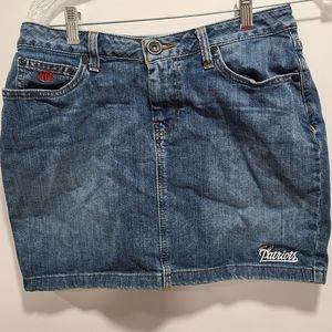 NFL Patroits jean skirt size 8